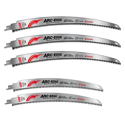 12" & 15" 5PCS Reciprocating Saw Blade Set, Japanese Teeth Wood Pruning Saw Blades 6TPI, for Trimming, Cutting, Arc Edge