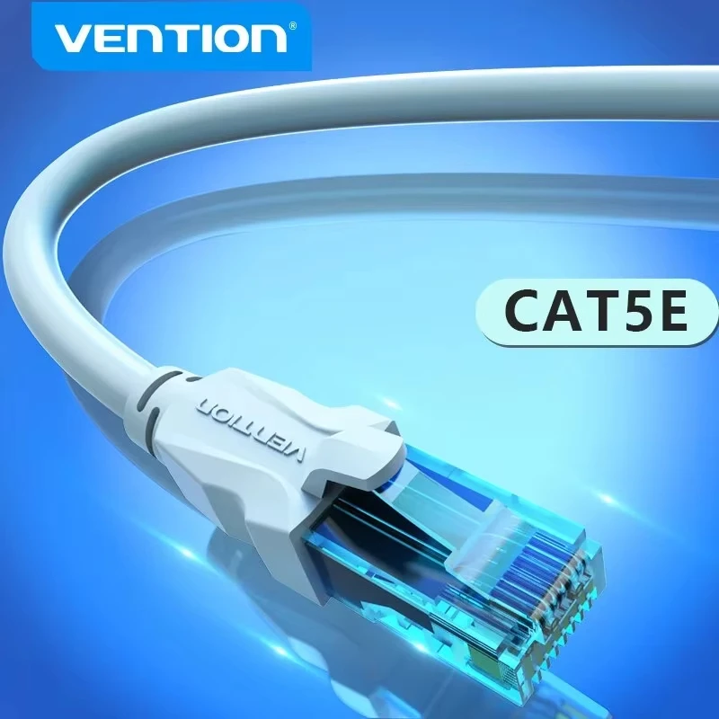 Vention Ethernet-Kabel Cat5e Gigabit High Speed 100 Mbit/s Internetkabel RJ45 geschirmtes Netzwerk-LAN-Kabel für PC PS5 PS4 PS3 Xbox 1 m Image