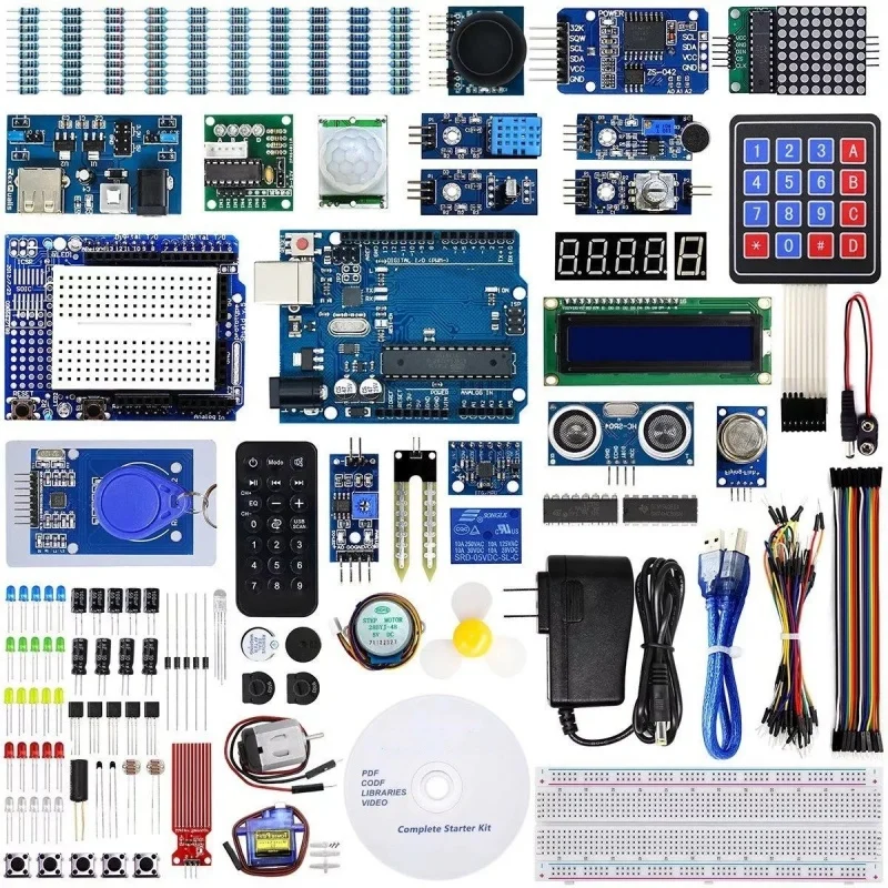 Vollversion Starter Learning Kit für Arduino Programmierprojekt DIY Elektronik Labor Smart Beginner Kit für Arduino IDE Image