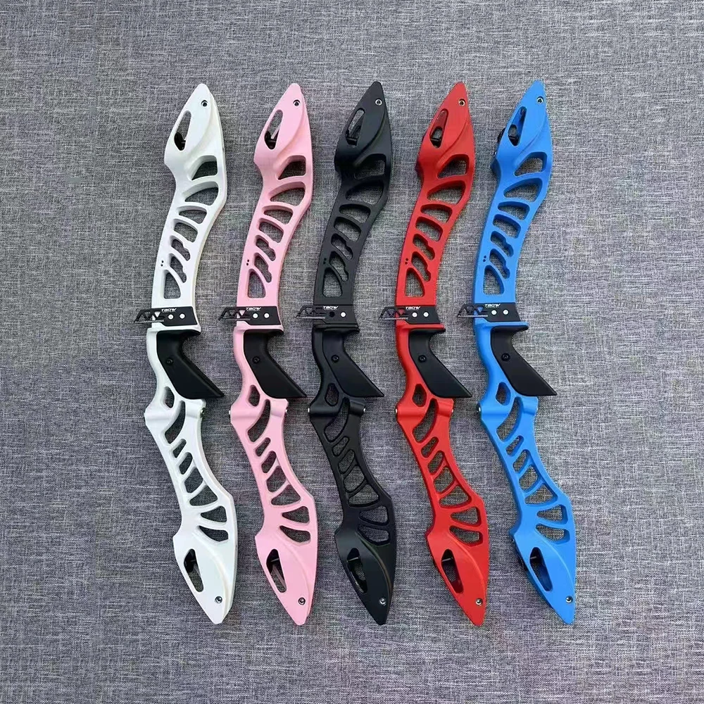 JUNXING XCEED Recurve-Bogen-Riser, 27 Zoll, Griff aus Aluminiumlegierung, ILF-Schnittstelle für die rechte Hand, Bogenschießen, Jagd, Schießbogen-Riser Image