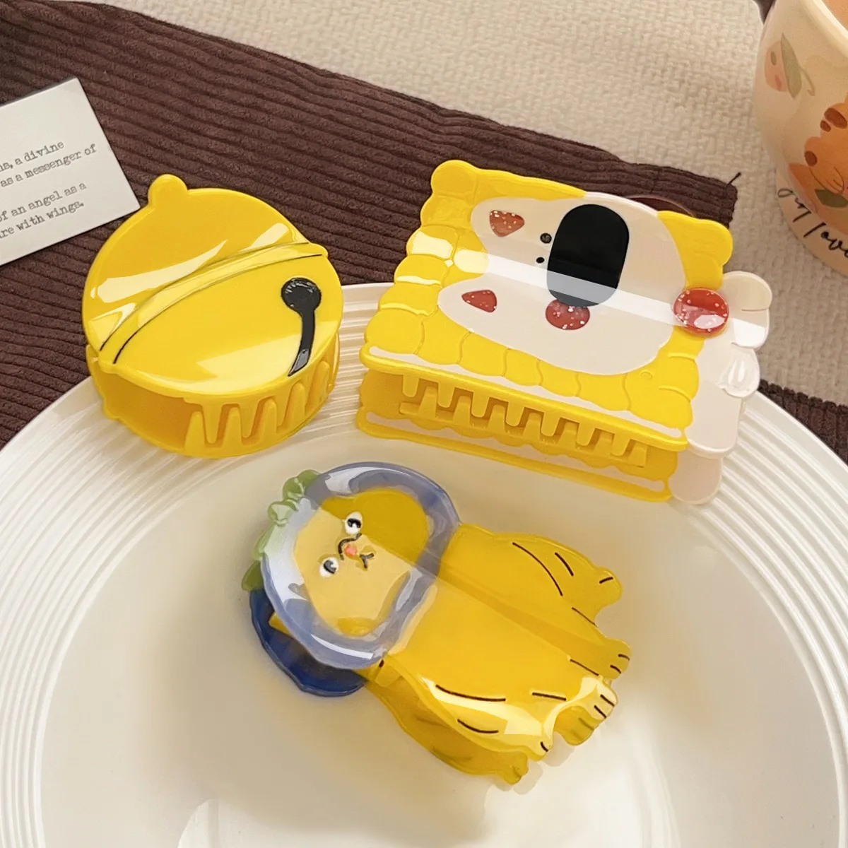 1 Stück niedliche Hundeglocken-Haarspange, Hai-Clip-Haar-Accessoire, Hinterkopf-Clip, Haarnadel-Haar-Accessoire