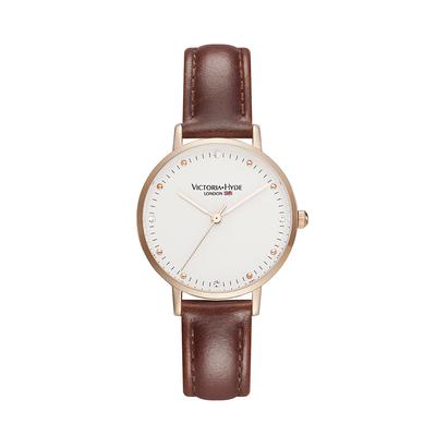 VICTORIA HYDE Uhr Metropolitan Crystal Leder, braun Image