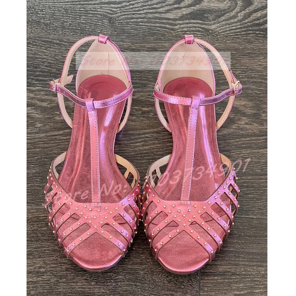 Kristalle Peep Toe flache Schuhe Frauen elegante Hochzeit Knöchel riemen runde Zehen glänzende Lederschuhe Damen Sommer lässig Party Sandalen