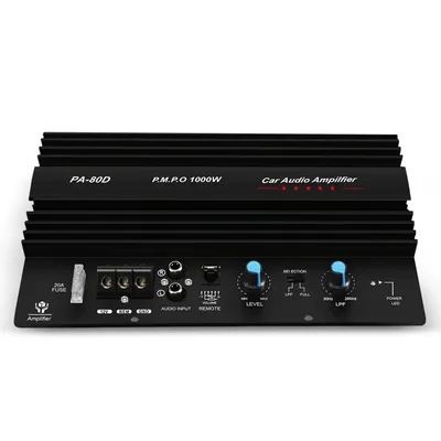 B63B-12V 1000W Mono Car Audio Leistungsverstärker Leistungsstarker Bass Subwoofer Verstärker PA80D Image