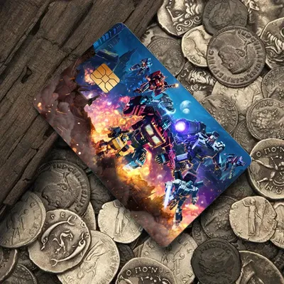 Cartoon T-Transformers Autobots Aufkleber 4 Stück PVC Kreditkartenhaut Aufkleber Abnehmbare selbstklebende Schutzfolie Image