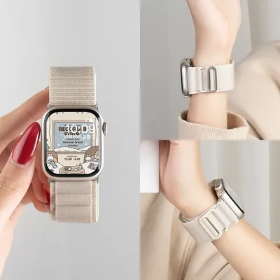 Alpine Armband für Apple Watch Band 44 mm 40 mm 49 mm 45 mm 41 mm 38 46 mm 42 mm Nylonarmband Iwatch Image