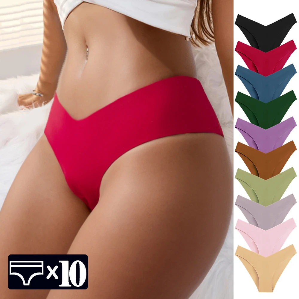 Warme Schritte 10 teile/satz Frauen Höschen nahtlose Unterwäsche g Strings Riemen weibliche Unterhosen Dessous Frauen 10 Stück versand kostenfrei Image