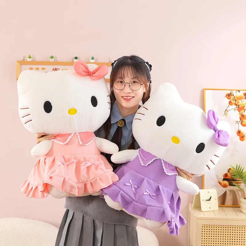 40/50 cm Sanrio Hello Kitty Anime Hello Kitty Stofftiere Plüschtier Weiches Kissen Geburtstagsgeschenke Kawaii Hello Kitty Plüschpuppen
