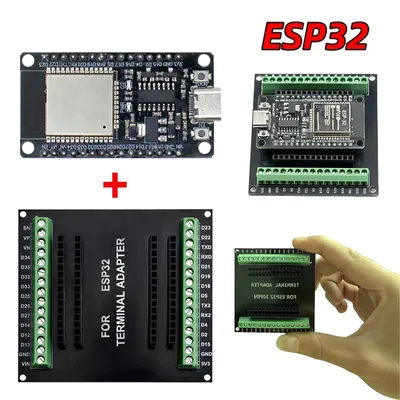 ESP32-Entwicklungsplatine mit IPEX-Port-Erweiterungsplatinen-Kit ESP32-WROOM-32U Bluetooth WiFi-Modul Typ C 30-polig CP2102 ESP-32 Image