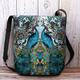 borsa a tracolla da donna con stampa fenice vintage – borsa a tracolla boho con tracolla regolabile, borsa a tracolla in stile etnico per viaggi, shopping e uso quotidiano