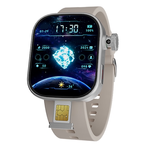 696 MS10 Orologio Smart 4G LTE Telefonino GPS Monitor del Sonno Bluetooth Android iOS 46mm 2,06