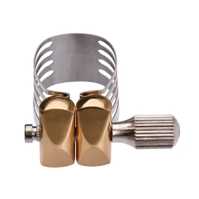 Muslady Saxophone Fastener Clip Single Screw Adjustment Sax Ligature Durable Ligature for Tenor /