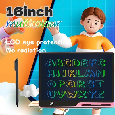 New 16 inch LCD writing tablet large screen rechargeable LCD writing board, LCD children's