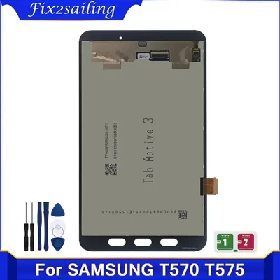 8'' Tested For Samsung Galaxy Tab Active 3 3rd Gen 3rd Gen T570 T575 SM-T570 LCD Display With Touch