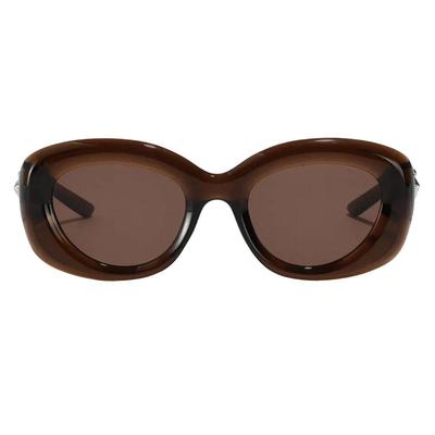 Plus Size Women's Bianca Polarized Sunglasses by Fifth & Ninth in Brown (Size ONE SIZE)