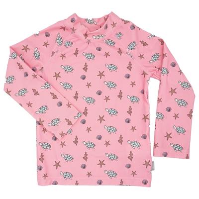 maximo - Kid's Mini Shirt L/S Badestoff Bedruckt UV 50 - Lycra Gr 122/128 rosa Image