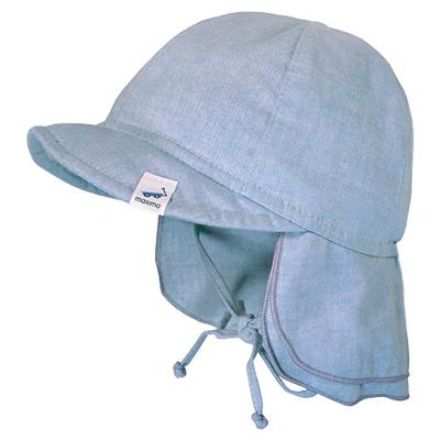 maximo - Baby's Schildmütze Futter Nackenschutz Bindeband - Hut Gr 47 cm grau Image