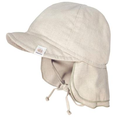 maximo - Baby's Schildmütze Futter Nackenschutz Bindeband - Hut Gr 45 cm beige Image