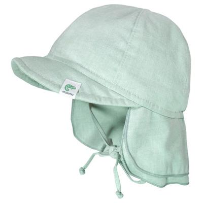maximo - Baby's Schildmütze Futter Nackenschutz Bindeband - Hut Gr 45 cm grau Image