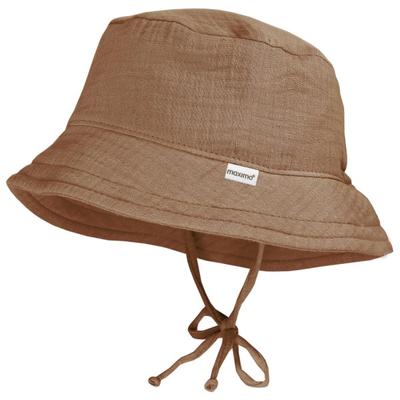 maximo - Kid's Mini Hut Band Musselin Futter - Hut Gr 45 cm braun Image