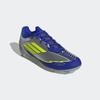 Fußballschuh ADIDAS PERFORMANCE "F50 LEAGUE MESSI FG/MG", Gr. 47, silber metallic, solar gelb, lucid blau, Synthetik, Textil, sportlich, Schuhe