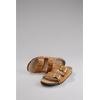 Pantolette ANISTON SHOES, Damen, Gr. 38, braun (hellbraun), Veloursleder, casual, Schuhe, Sommerschuh, Strandschuh, Nieten - NEUE KOLLEKTION