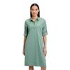 Hemdblusenkleid VERA MONT "Vera Mont Hemdblusenkleid mit Taschen", Damen, Gr. 44, Normalgrößen, grün (salvia grün), Obermaterial: 75% Baumwolle, 22% Polyamid, 3% Elasthan., sportlich, gerade kurz, Halbarm, Kleider, Form