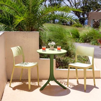 Seattle 2-in-1 Round Side Table by Lagoon in Green