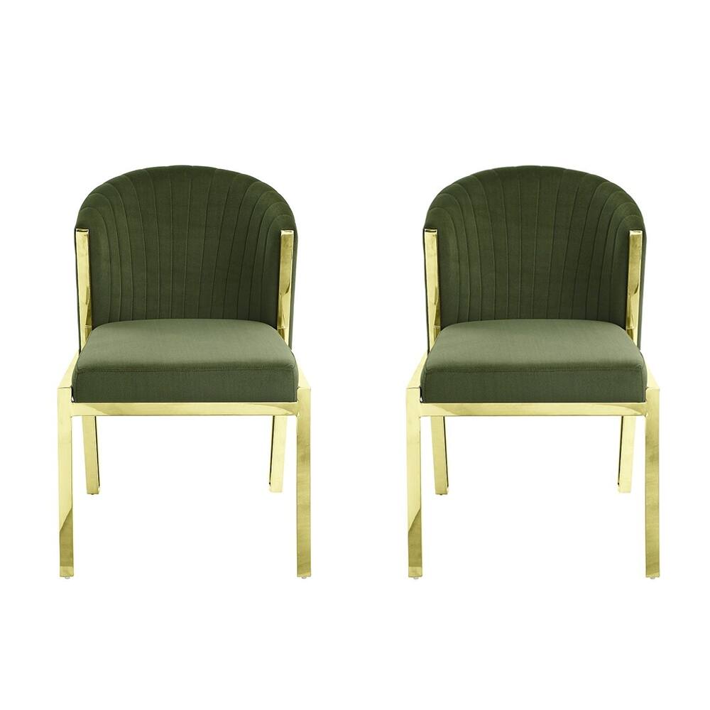 Set of 2 Upholstered Dining Side Chairs