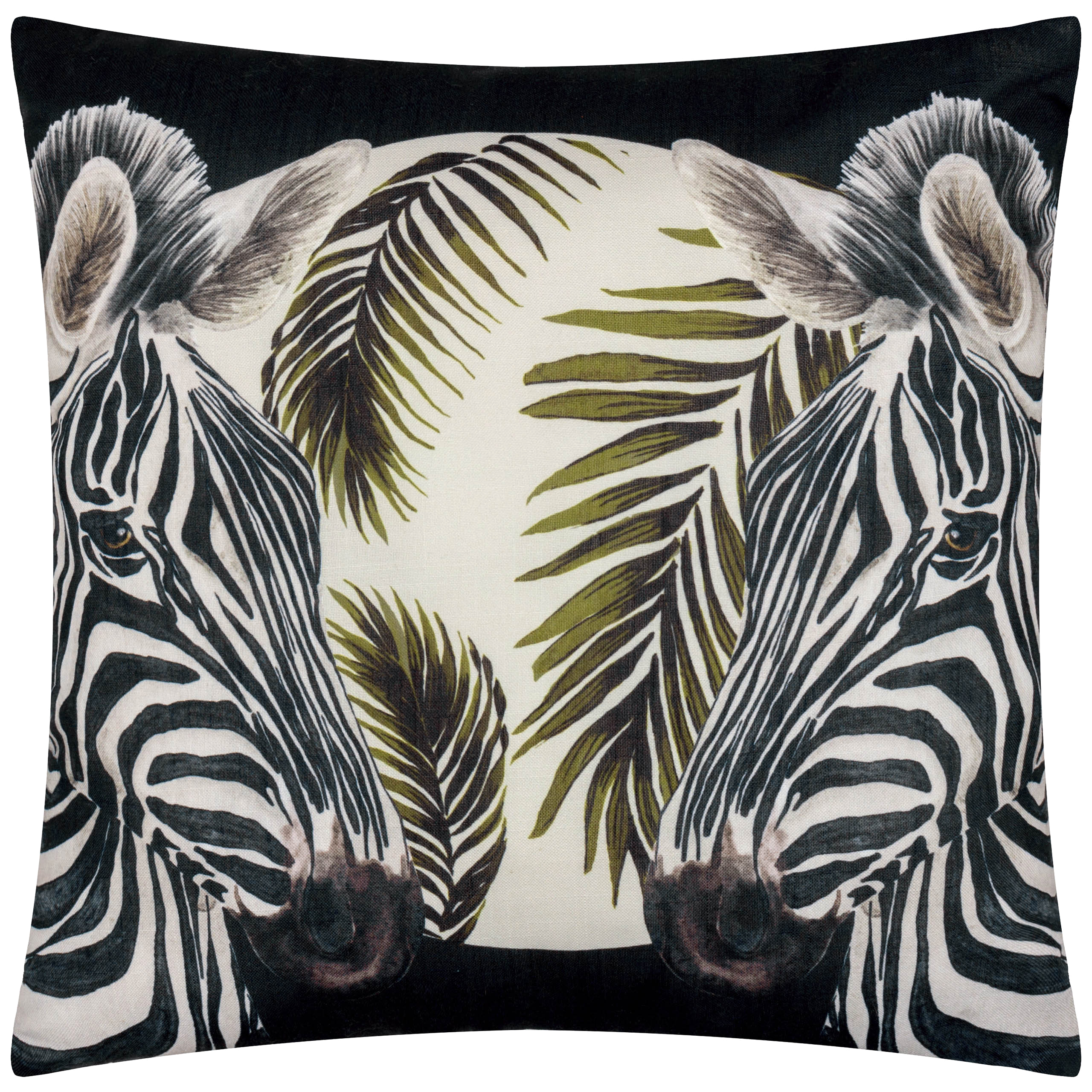 Paoletti Leopardis Zebra Woven Outdoor Cushion Cover - Multicolour - Size 50 cm x 50 cm | Paoletti Sale | Discount Designer Brands