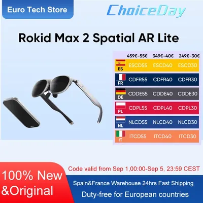 Rokid Max 2 Spatial AR Lite Brille 50 ° FoV Home Game Viewing Realtime Trans Spatial Computing 3DoF System Gaming Portable