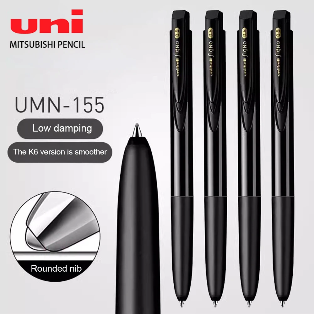 3-teiliges Japan-UNI-Gelstift-Set UMN-155 Accesorios Papeleria-Stifte zum Schreiben von 0,5 mm Schulanfang, Bürozubehör, Schreibwaren Image