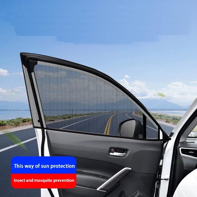 Auto Seitenfenster Glas Bildschirm Fenster Moskito und Sonnenschutz Auto Vorhänge Auto Mesh Fenster Abdeckungen Seitenfenster Moskitonetze