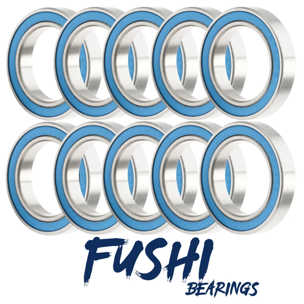 6803RS Kugellager 10 Stück 17x26x5 MM ABEC-3 Hobby Elektro RC Auto LKW 6803 RS 2RS Kugellager 6803-2RS Blau abgedichtet