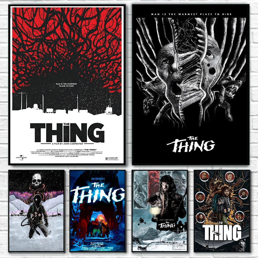 1PC The Thing Poster Selbstklebende Kunst Wasserdichter Papieraufkleber Kaffeehaus Bar Zimmer Wanddekoration Image