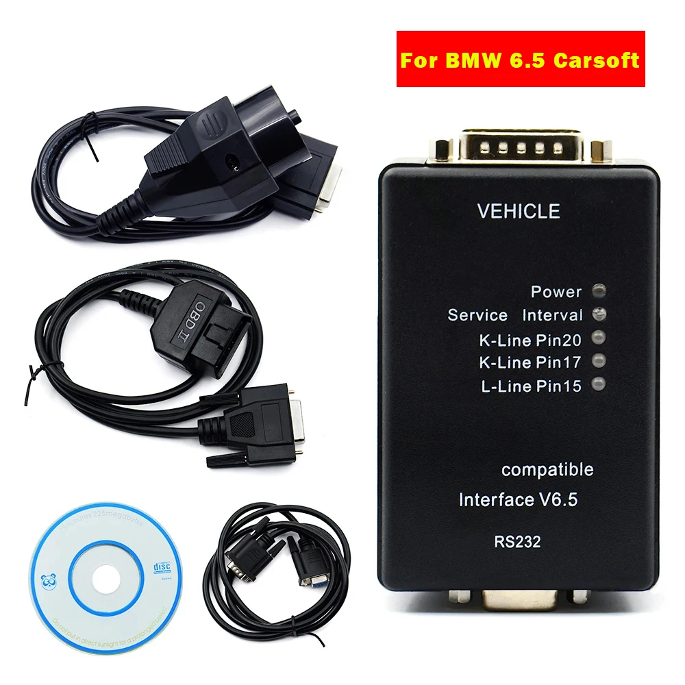 Auto Carsoft V6.5 ECU Programmierer Für BMW E30/ E31/E32/E34/E36/E38/E39/E60/E65 Kompatibel Diagnose Werkzeug MCU OBD2 Scanner RS232 Image