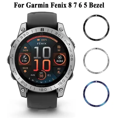Watch Bezel Ring Cover for Garmin Fenix 8 7X 51mm 7 47mm 6X 6 5X 5 Bezel Styling Frame Case for Garmin Smartwatch Accessories