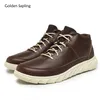 Golden Sapling Plus Größe 39–46 Herrenschuhe, modisch, prägnant, lässig, Outdoor-Schuh, 2025, Frühling, Mikrofaser-Leder, mittlerer Schnitt, Herrenschuhe