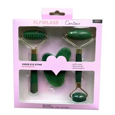 3pcs Resin Roller Massager for Face Body Gua Sha Set Face Care Beauty Health Massage Tool Roller Not Jade Stone Facial Massager