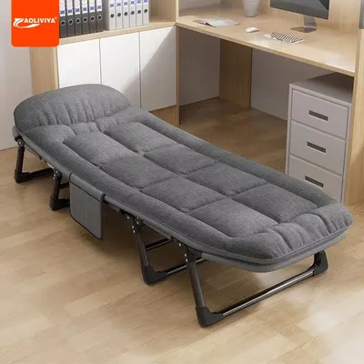AOLIVIYA Home Folding Bed Simple Office Lunch Break Sleep Soft Bed Portable Hospital Single Accompanying Bed Recliner