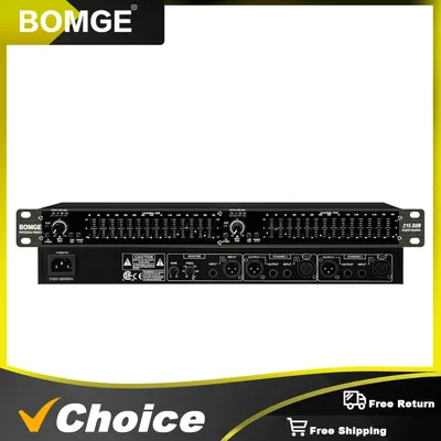 BMG 215sub Dual 31 Bands EQ Processador Graphic Equalizer Stereo Equaliser Audio EQ Professional