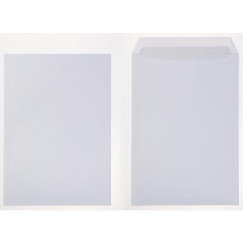 Viking Briefumschläge Ohne Fenster C4 229 (B) x 324 (H) mm Abziehstreifen Weiß 120 g/m² 250 Stück Image