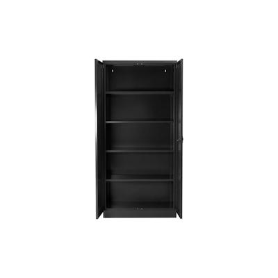 PROREGAL Stahlschrank BEE mit 5 lackierten Fachböden | HxBxT 195x92x42cm | Anthrazit-Anthrazit | Werkstattschrank Werkzeugschrank Aktenschrank Image