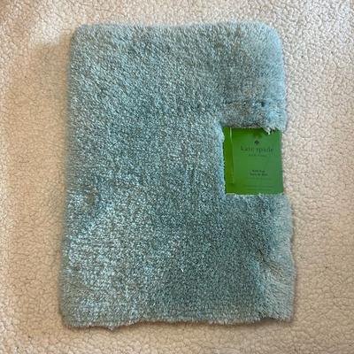 Kate Spade Bath | Kate Spade Bathroom Rug Fuzzy Dusty Blue Teal 17x24” Nwt | Color: Blue | Size: Os