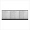 NewAge Outdoor Kitchens Stainless Steel 3-Piece Outdoor Kitchen Set (No Countertop)