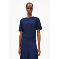 LUALAA LIN - Frauen Regular Fit T-Shirt - blau (Größe: S)