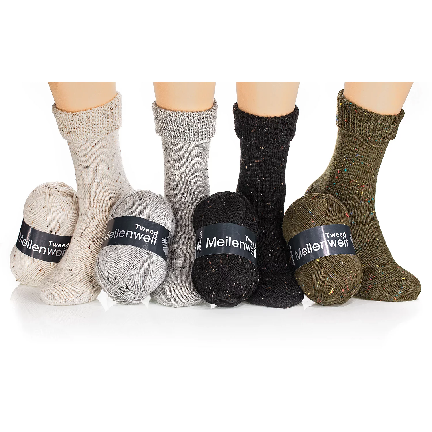 Lana Grossa Sockenwolle Meilenweit 100 Tweed Image