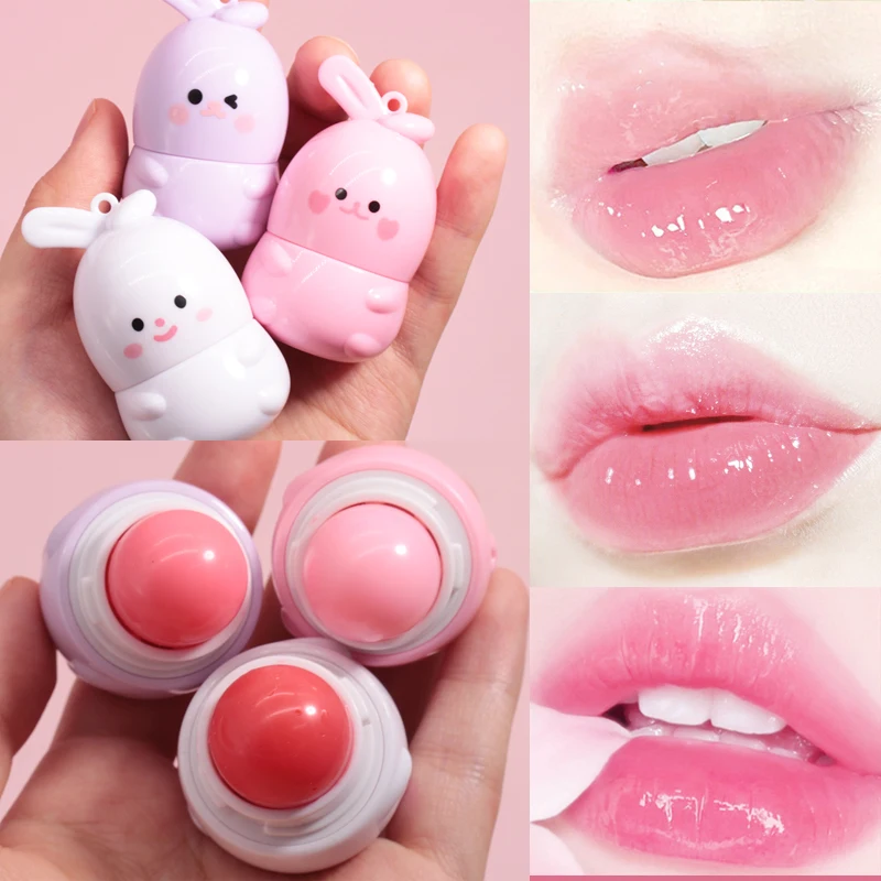 Goody Bunny Lippenbalsam, Farbwechsel, feuchtigkeitsspendend, reparierender Lippenstift, wasserfest, anti-trocken, rissig, warm, wechselnder Lippenstift Image