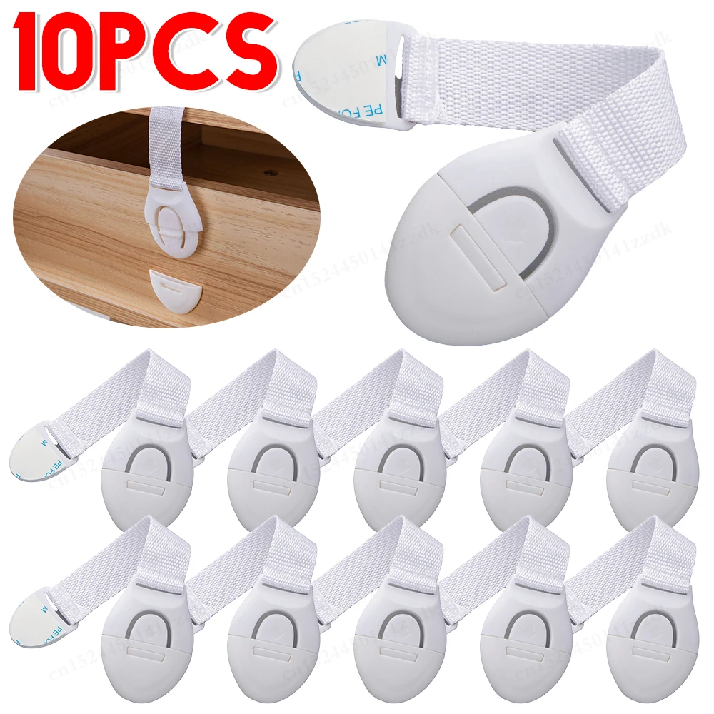 1-20PCS Kunststoff Kind Sicherheit Schrank Schloss Baby Sicherheit Schutz Schublade Tür Schrank Schloss Schutz Kinder Sicherheit türschloss Image