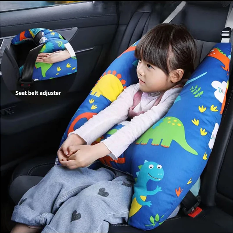 Cartoon Auto Schlaf Kopfstütze kinder Kissen Nickerchen Schulter Gürtel Kissen Hals Abdeckung Reise Bett Innen Zubehör Image